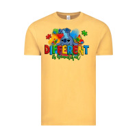 Vintage Mustard different is beautiful autism stitch Vintage Tee - Zillion Design Studio