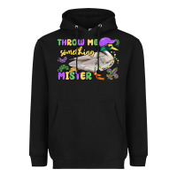 Black throw me something mister mardi gras duck Heavyweight Hoodie - MaliasSmallBusiness