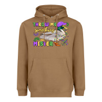Toasted Coconut throw me something mister mardi gras duck Heavyweight Hoodie - MaliasSmallBusiness