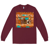 Burgundy nurse fall Long Sleeve Tee - JahusDesignShop
