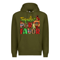 Army Green tequila por favor Premium Hoodie - LillyAllenDesigns