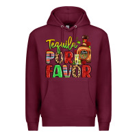Burgundy tequila por favor Premium Hoodie - LillyAllenDesigns