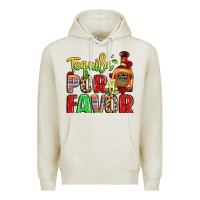Oatmeal Heather tequila por favor Premium Hoodie - LillyAllenDesigns