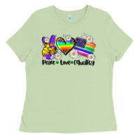 Matcha peace love  equality Ladies Tee - AdoDesignShop
