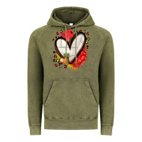 Vintage Olive fruits and volleyball heart Vintage Hoodie - Zillion Design Studio