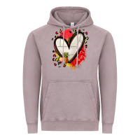 Vintage Zinc fruits and volleyball heart Vintage Hoodie - Zillion Design Studio