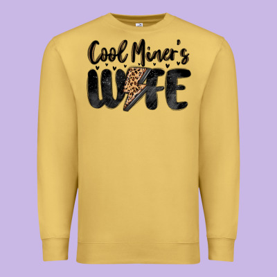 Cool Miner S Wife Premium Sweatshirt Designed By Maliassmallbusiness