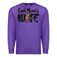 Purple cool miner s wife Premium Sweatshirt - MaliasSmallBusiness