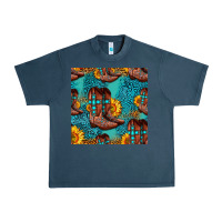 Midnight Navy western boots seamless pattern Urban Heavy Tee - HRA Design Shop