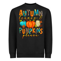 Black autumn leaves and pumpkins please Heavyweight Sweatshirt - Zillion Design Studio