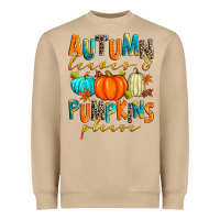 Mushroom autumn leaves and pumpkins please Heavyweight Sweatshirt - Zillion Design Studio