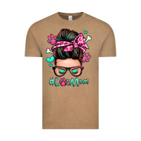 Vintage Coffee dog mom messy bun Vintage Tee - Zillion Design Studio