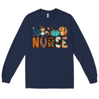 Navy nurse fall Long Sleeve Tee - JahusDesignShop