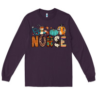 Plum nurse fall Long Sleeve Tee - JahusDesignShop