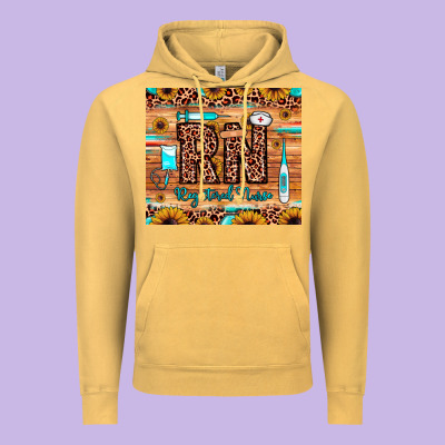 Rn Registered Nurse Vintage Hoodie Designed By Jahusdesignshop