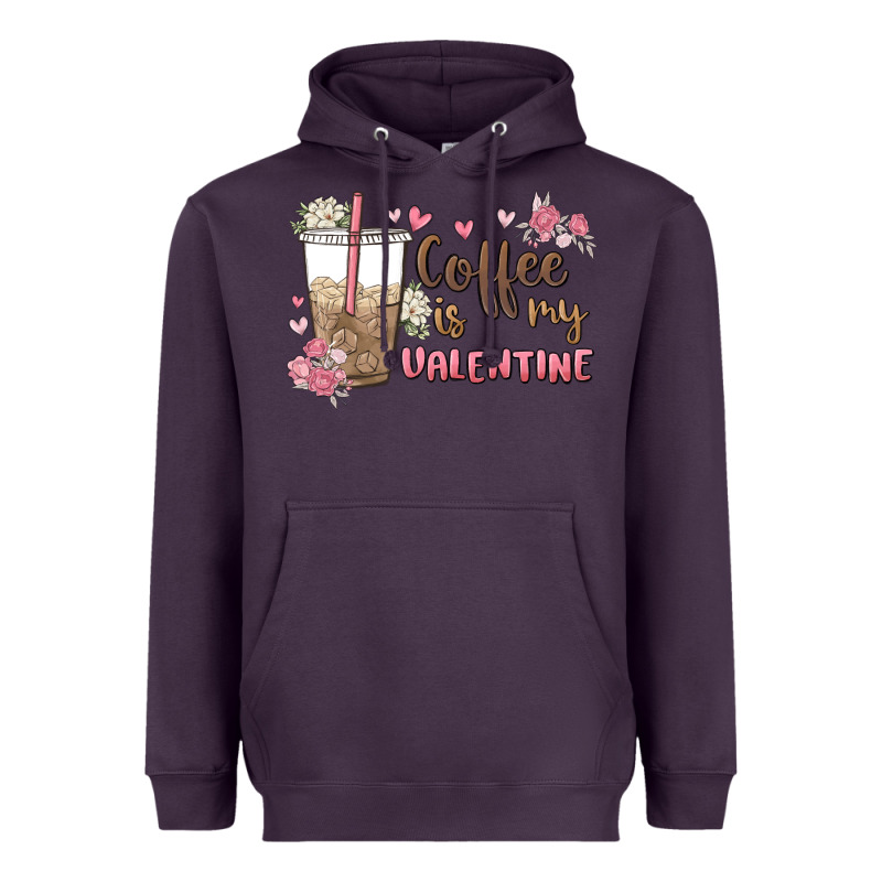 Coffee Is My Valentine Heavyweight Hoodie by MaliasSmallBusiness | Teevron