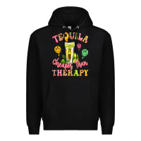 Black tequila cheaper than therapy Premium Hoodie - LillyAllenDesigns