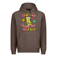 Coffee tequila cheaper than therapy Premium Hoodie - LillyAllenDesigns