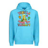 Ocean Blue tequila cheaper than therapy Premium Hoodie - LillyAllenDesigns