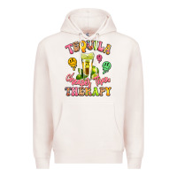 Pale Pink tequila cheaper than therapy Premium Hoodie - LillyAllenDesigns