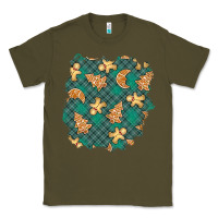 Army Green christmas gingerbread cookies patch Classic Tee - BundleAndBundleShop