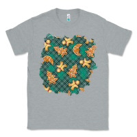 Heather Grey christmas gingerbread cookies patch Classic Tee - BundleAndBundleShop