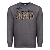 Charcoal Heather two wild Premium Sweatshirt - MaliasSmallBusiness