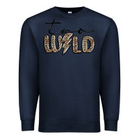 Navy two wild Premium Sweatshirt - MaliasSmallBusiness