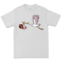 Dove Grey stork with black baby girl Premium Tee - BarkalooDesign