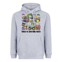 Heather Grey throw me something mister Heavyweight Hoodie - MaliasSmallBusiness