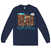 Navy rn registered nurse Long Sleeve Tee - JahusDesignShop