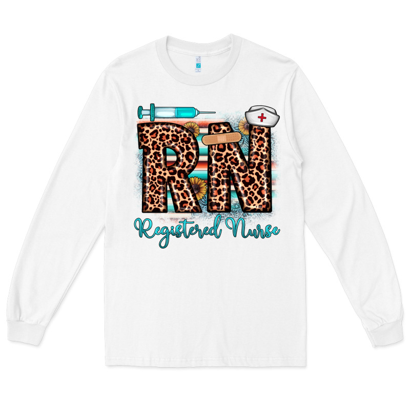 Rn Registered Nurse Long Sleeve Tee by JahusDesignShop | Teevron
