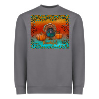 Storm thankful with turkey and pumpkins Heavyweight Sweatshirt - RanaPortraitStore