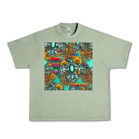 Oil Green western turquoise thunderbird seamless pattern Urban Heavy Tee - HRA Design Shop