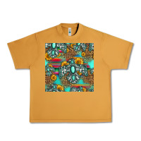 Peanut Butter western turquoise thunderbird seamless pattern Urban Heavy Tee - HRA Design Shop