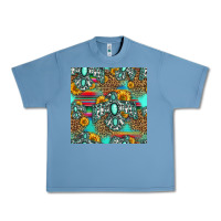 Pebble Blue western turquoise thunderbird seamless pattern Urban Heavy Tee - HRA Design Shop