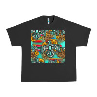 Pigment Black western turquoise thunderbird seamless pattern Urban Heavy Tee - HRA Design Shop