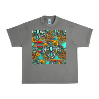 Tornado western turquoise thunderbird seamless pattern Urban Heavy Tee - HRA Design Shop