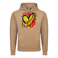 Vintage Coffee fruits and softball heart Vintage Hoodie - Zillion Design Studio