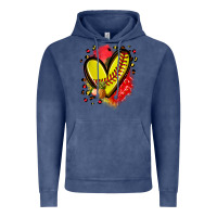 Vintage Denim fruits and softball heart Vintage Hoodie - Zillion Design Studio