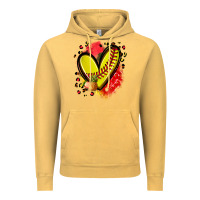 Vintage Mustard fruits and softball heart Vintage Hoodie - Zillion Design Studio
