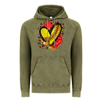 Vintage Olive fruits and softball heart Vintage Hoodie - Zillion Design Studio