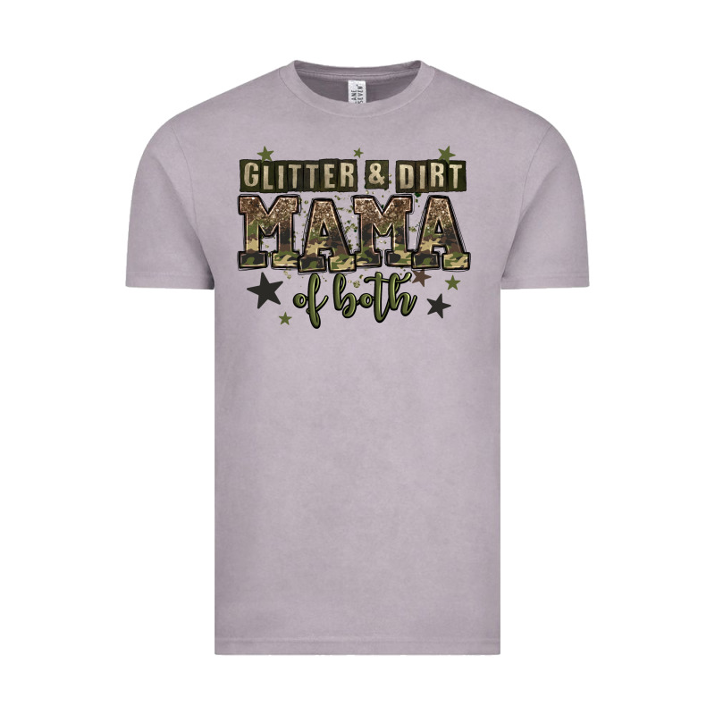 Glitter And Dirt Mama Of Both Vintage Tee by Zillion Design Studio | Teevron