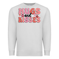 Dove Grey hugs and kisses Premium Sweatshirt - MaliasSmallBusiness