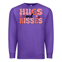 Purple hugs and kisses Premium Sweatshirt - MaliasSmallBusiness