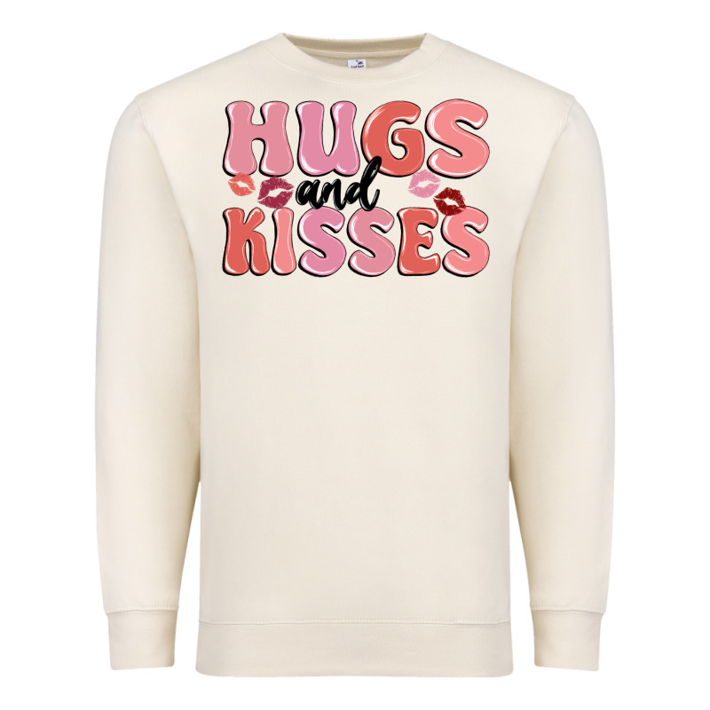 Hugs And Kisses Premium Sweatshirt by MaliasSmallBusiness | Teevron
