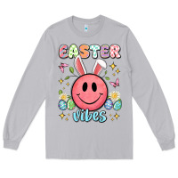 Moon Dust easter vibes smiley face Long Sleeve Tee - Artiststas