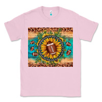 Bubblegum Pink football leopard turquoise sunflower Classic Tee - JahusDesignShop