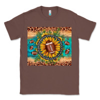 Chestnut football leopard turquoise sunflower Classic Tee - JahusDesignShop