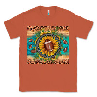 Copper football leopard turquoise sunflower Classic Tee - JahusDesignShop